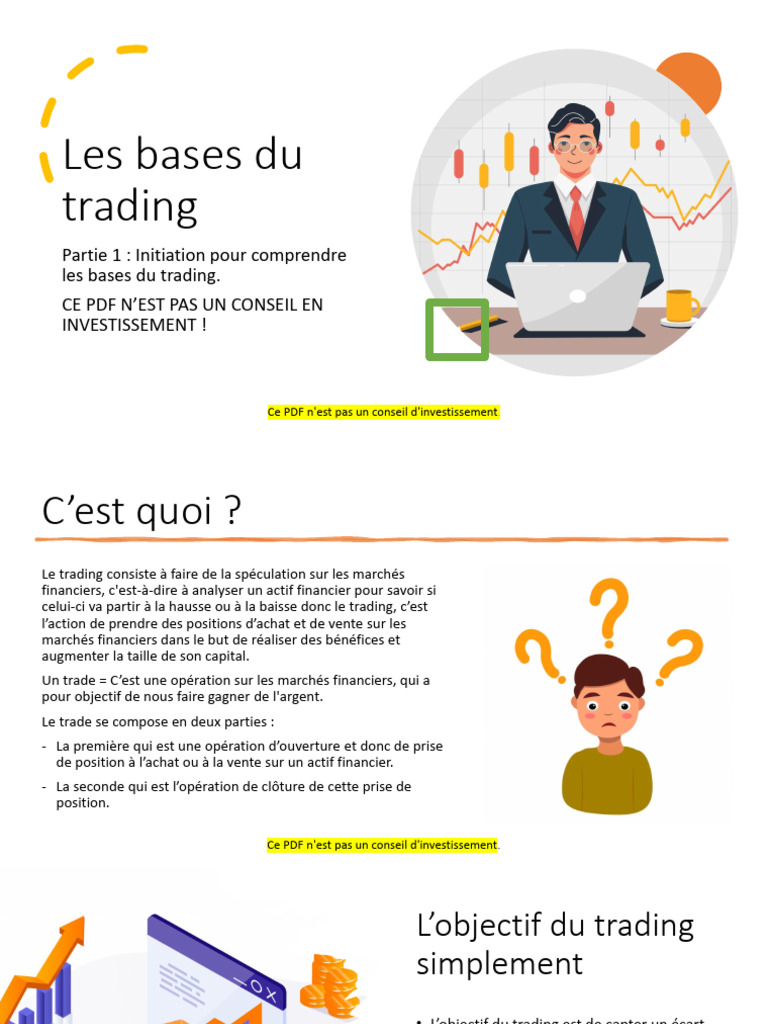 Les Bases Du Trading Partie 1 | PDF | Opérateur de marché | Forex