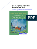 Ebook Economics of Strategy 6Th Edition Besanko Test Bank Full Chapter PDF