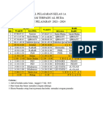 Jadwal Pelajaran New