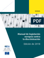 Manual de Legislación Europea Contra La Discriminación