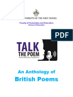 British Poems For Anthology - 2022