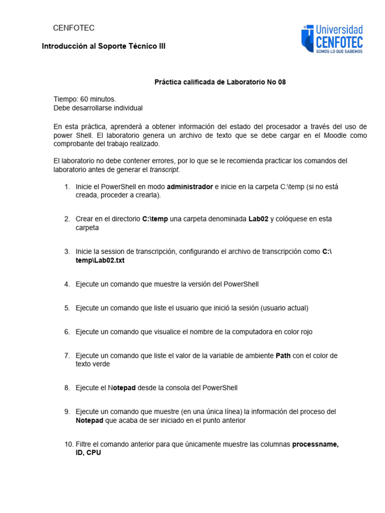 Plab008 processor power shell pdf archivo de computadora