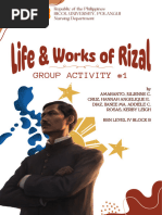 Life and Works of Rizal - Activities 1-4