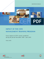 Impact of CEFE Management Training Programme in 2005