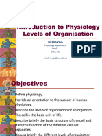 1-Ntroduction To Physiology-Levels of Organizatio