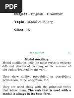 Class 9 Tenses: Structure and Examples | PDF | Grammatical Tense ...
