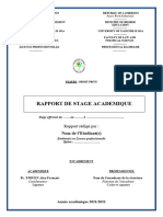 Modèle de Rapport de Stage 2