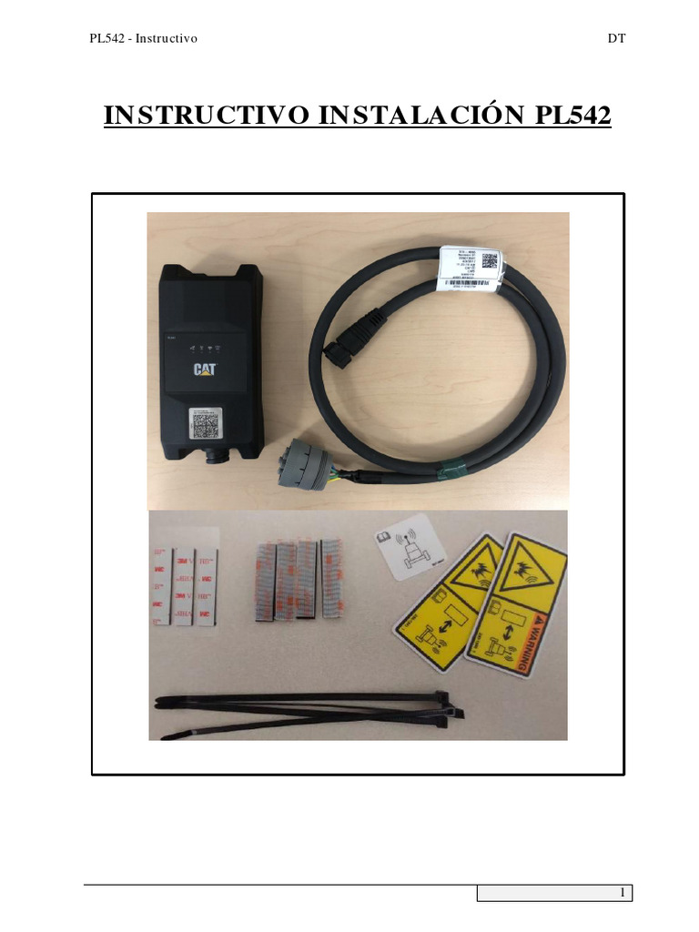 Intructivo PL542 | PDF | Ingeniería Informática | Ciencias fisicas