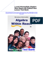 Ebook Elementary and Intermediate Algebra Algebra Within Reach 6Th Edition Ron Larson Test Bank Full Chapter PDF