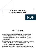 Perekembangan Studi Pemerintahan (MK Metod Pem)