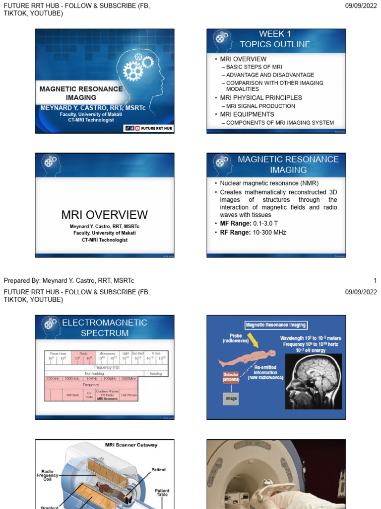 MRI Overview and Principles Guide | PDF | Relaxation (Nmr) | Magnetic ...