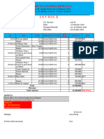 Invoice Second Itianary