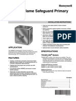 RA890F Flame Safeguard Primary Control: Application Specifications