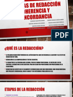 Reglas de Redaccion Coherencia y Concordancia. Equipo2