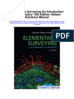 Ebook Elementary Surveying An Introduction To Geomatics 14Th Edition Ghilani Solutions Manual Full Chapter PDF