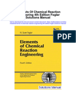 Ebook Elements of Chemical Reaction Engineering 4Th Edition Fogler Solutions Manual Full Chapter PDF