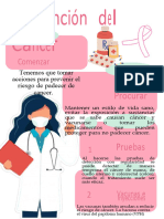 Póster Infografía Medidas de Prevención Contra El Cáncer Ilustrado Blanco Colorido