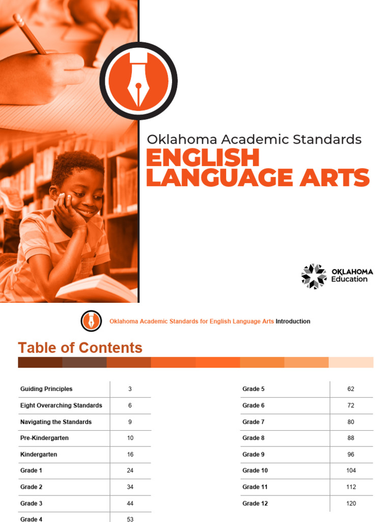 2021 Oklahoma Academic Standards For English Language Arts PDF