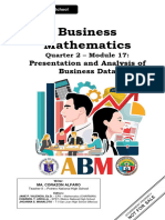 Business Mathematics - Module 17 - Presentation and Analysis of Business Data