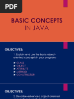 CS112 - Basic Concepts in Java (Objects and Classes)