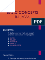 CS112 - Basic Concepts in Java (Objects and Classes)