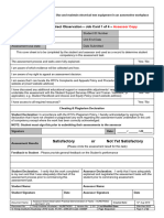Assessment 2 Assessor Direct Observation Practical Demonstration of Tasks Job Card 1 AURETK002 V2
