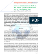 PSO Application To Optimization of AGC in Interconnected Power System With Diverse Sources of Power Generation
