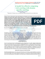 An Extended Model For Effective Migrating Parallel Web Crawling With Domain Specific Crawling