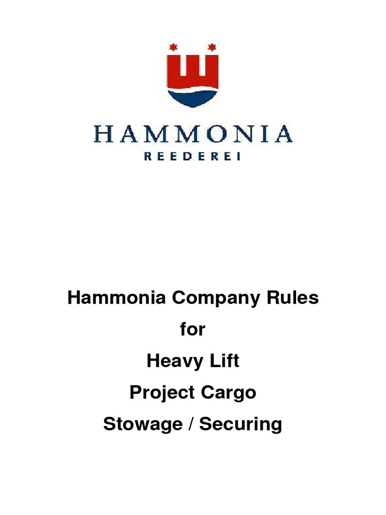 Heavy Lift Cargo Stowage Guidelines | PDF | Bending | Beam (Structure)