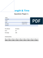 11 Length - Time Topic Booklet 1 1