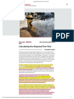 Calculating The Required Fire Flow