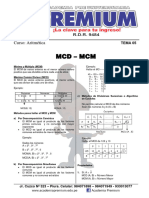 Tema 05 de Aritmetica - MCD-MCM
