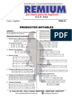 Tema 03 de Algebra - Productos Notables