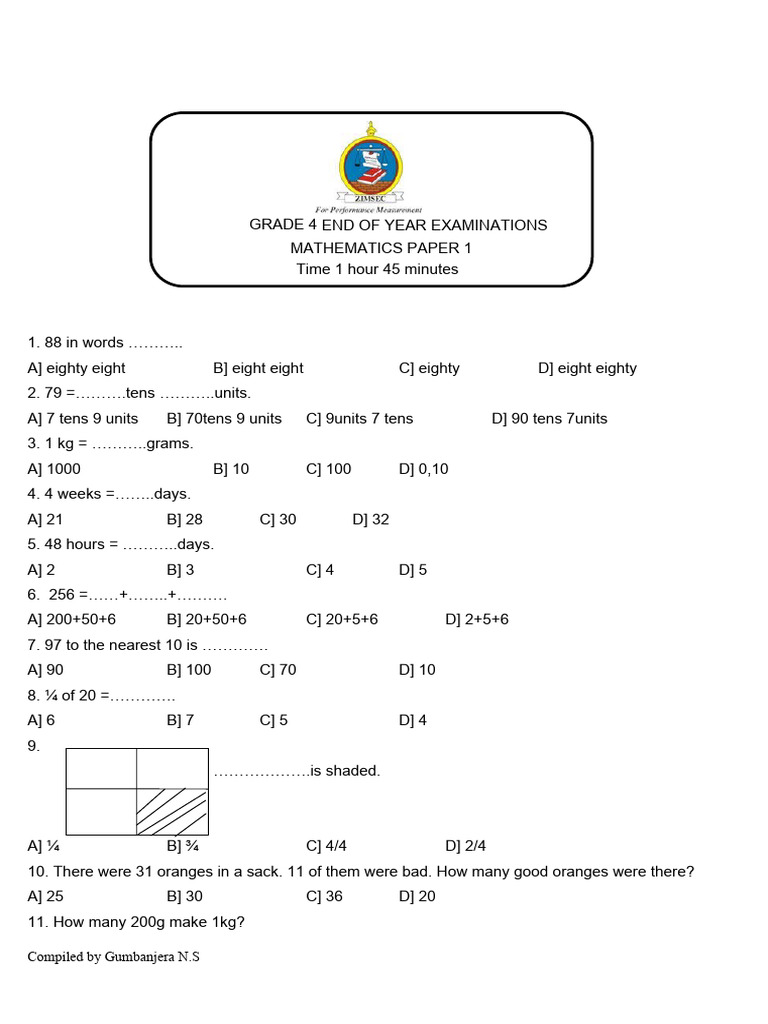 Grade 4 | PDF