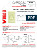 SV-5W Speaker Volume Control