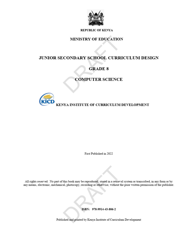 Grade 8 Computer Science Curriculum Guide | PDF | Curriculum | Learning