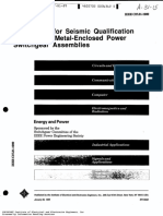 C37.81 Guide For Seismic Qualification Class 1E Metal Enclosed Pow Swtgear Assemblies