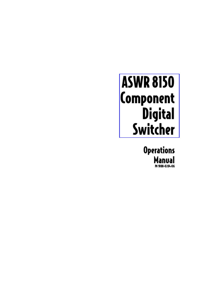 Aswr8150 Man Eng | PDF | Menu (Computing) | Floppy Disk