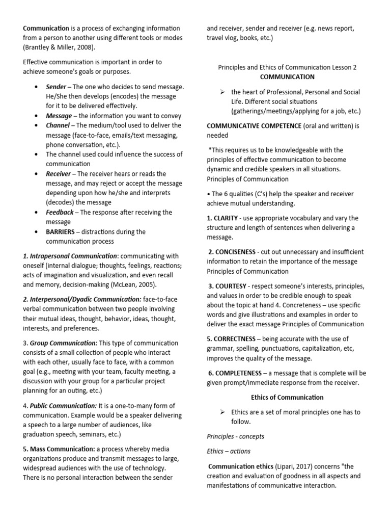 Midterms Reviewer For GE 5 | PDF | Communication | Information