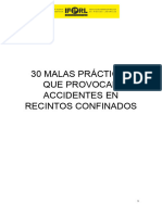 Malas Prácticas Habituales en Espacios Confinados