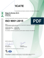 TI - 20191128 - Kipp & Zonen - Certificate - ISO 9001-2015 - V10 - EN