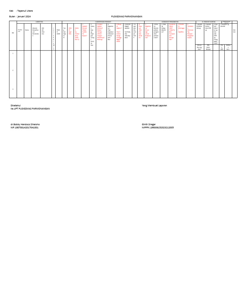Form Data Individu Rabies | PDF
