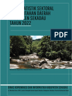 Buku Statistik Sektoral Pemerintah Daerah Kabupaten Sekadau Tahun 2022
