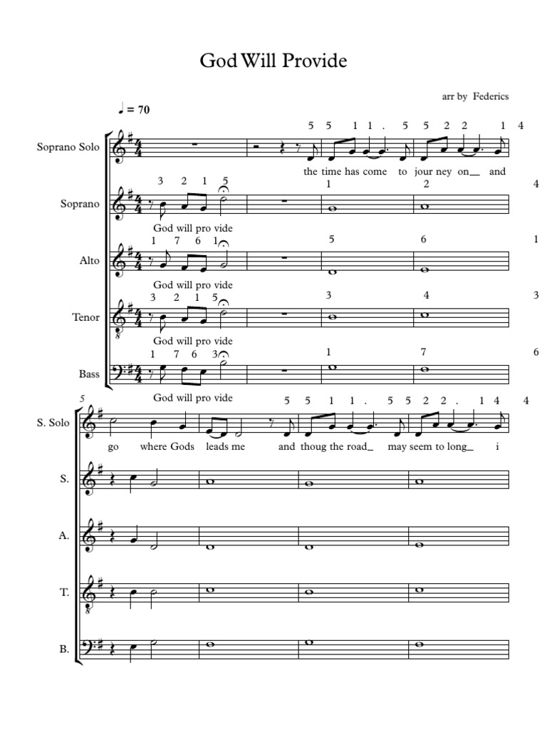 God Will Provide - Full Score | PDF