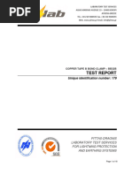 Test Report 179 - Copper Tape B Bond Clamp - BB32B