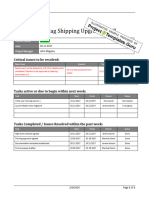 TT-10258 Short Project Status Update Form - Example