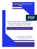 12 Analisis Pencapaian Kompetensi Mata Pelajaran Matematika, Bhs Indonesia, Dan PPKN