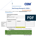 Bulletin d'Inscription CEM Janvier 2024