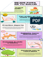 Infografía Consejos para Cuidar Tu Salud Divertido Colorido