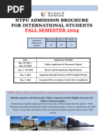 NTU 2024/2025 Admission Guidelines | PDF | Academic Degree | University ...